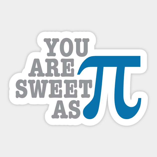 Sweet As Pi Sticker by oddmatter